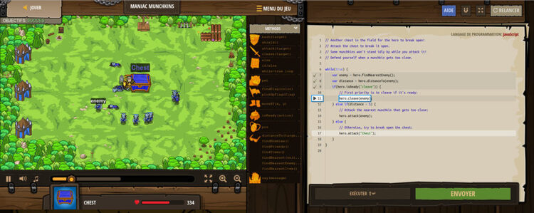 Code Combat : apprendre à développer par le jeu